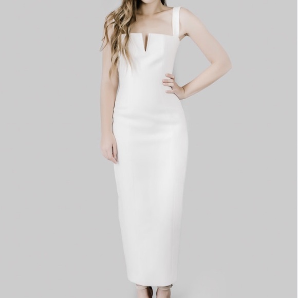 MISHA COLLECTION Slim Crepe Midi Dress - Picture 3 of 8